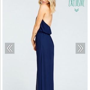 Showmeyourmumumu halter style dress with slit.